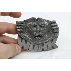 Motley Crue Vintage Belt Buckle – 1994 Bergamot – Heavy Metal Rock – READ